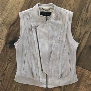 BCBG suede vest